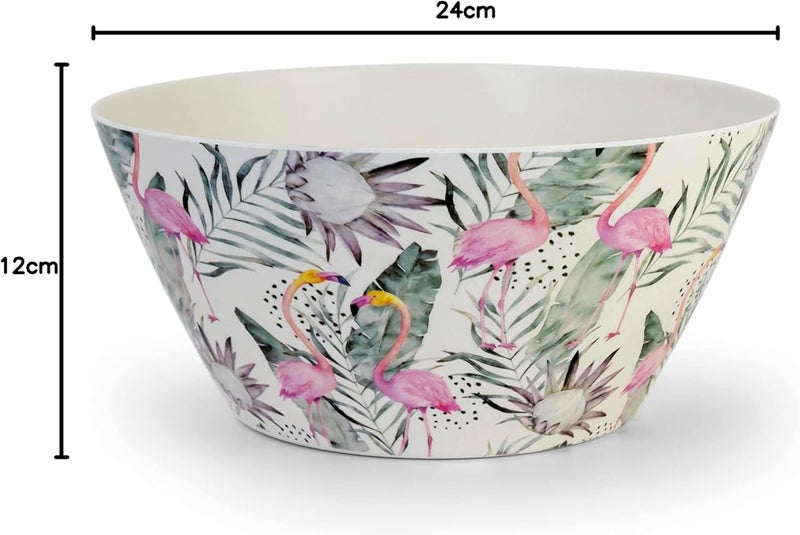 Cuisine Art - Florence - Eco-Friendly Bamboo Fibre Bowl Round Bowls for Salads, Soups, Parties, BBQs, Events 24cm – 2.5L - Image 5